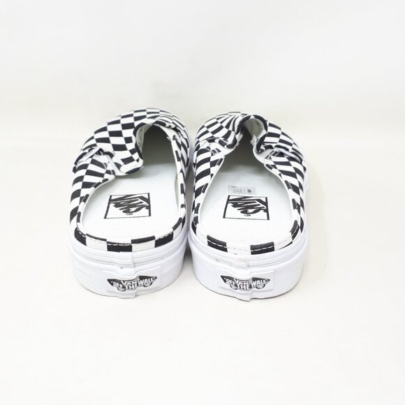 Vans Classic Slip-On Mule Authentic Shoe Sneaker Black White Mens 5.5 / Womens 7 - Picture 6 of 12